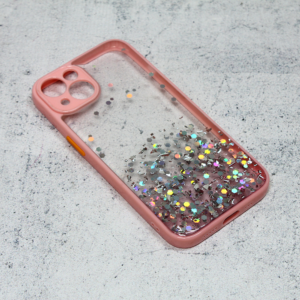 Torbica Frame Glitter za iPhone 13 6.1 roze 18