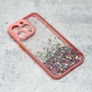 Torbica Frame Glitter za iPhone 13 Pro 6.1 roze 18