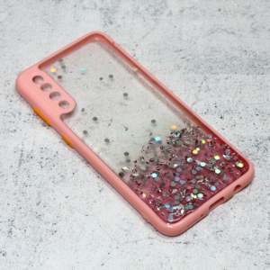 Torbica Frame Glitter za Samsung A307F/A505F/A507F Galaxy A30s/A50/A50s roze 18