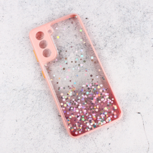 Torbica Frame Glitter za Samsung G991B Galaxy S21 roze 18