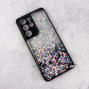 Torbica Frame Glitter za Samsung G998B Galaxy S21 Ultra crna 18