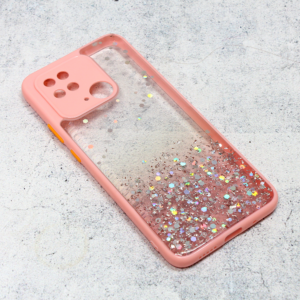 Torbica Frame Glitter za Xiaomi Redmi 10C roze 18