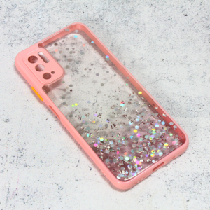 Torbica Frame Glitter za Xiaomi Redmi Note 10 5G roze 18