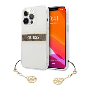 Torbica Guess 4G Stripe Charm za iPhone 13 Pro Max 6.7 braon (GUHCP13XKB4GBR) 18