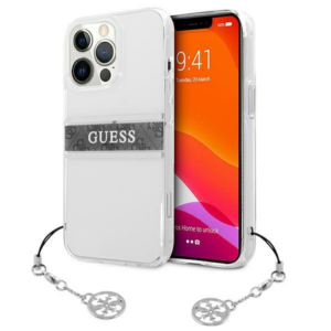 Torbica Guess 4G Stripe Charm za iPhone 13 Pro Max 6.7 siva (GUHCP13XKB4GGR) 18