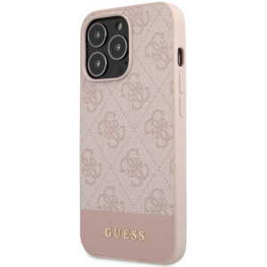 Torbica Guess Hc PC/TPU 4G Pu Bottom Stripe za iPhone 15 Pro 6.1 roze (GUHCP15LG4GLPI) 18