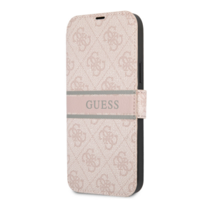 Torbica Guess Stripe Bk Pu za iPhone 13 Pro 6.1 roze (GUBKP13L4GDPI) 18