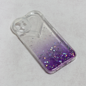 Torbica Heart Glitter za iPhone 12 6.1 ljubicasta 18