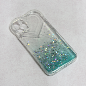 Torbica Heart Glitter za iPhone 12 Pro Max 6.7 mint 18