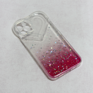 Torbica Heart Glitter za iPhone 13 6.1 pink 18