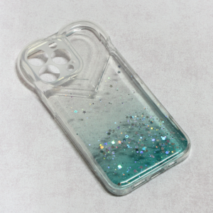 Torbica Heart Glitter za iPhone 13 Pro 6.1 mint 18