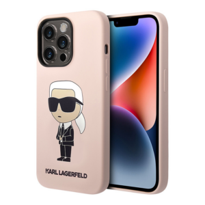 Torbica Karl Lagerfeld Hc Silicone NFT Ikonik za iPhone 15 Pro 6.1 roze (KLHCP15LSNIKBCP) 18