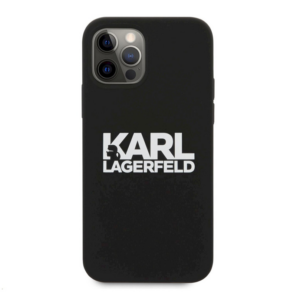 Torbica Karl Lagerfeld Hc Silikone Stack Logo za iPhone 12 Pro Max 6.7 crna (KLHCP12LSLKLRBK) 18