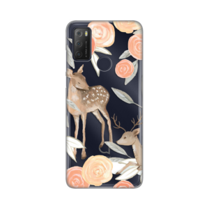 Torbica Silikonska Print Skin za Alcatel 1S 2021/3L 2021/A1 Alpha 21 Flower Deer 18