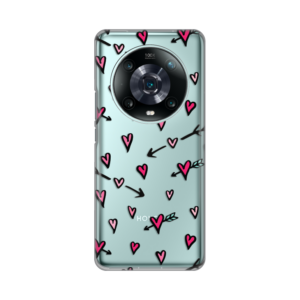 Torbica Silikonska Print Skin za Honor Magic 4 Pro Heart Pattern 18