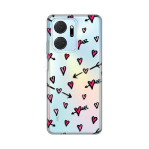 Torbica Silikonska Print Skin za Honor X7a Heart Pattern 18