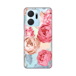 Torbica Silikonska Print Skin za Honor X7a Pink Flower 18