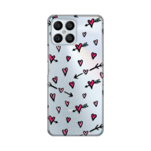 Torbica Silikonska Print Skin za Honor X8 Heart Pattern 18