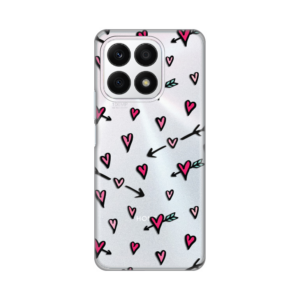 Torbica Silikonska Print Skin za Honor X8a Heart Pattern 18