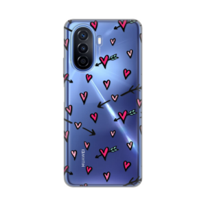 Torbica Silikonska Print Skin za Huawei Nova Y70/Y70 Plus Heart Pattern 18
