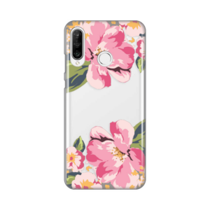 Torbica Silikonska Print Skin za Huawei P30 Lite Pink Flowers 18