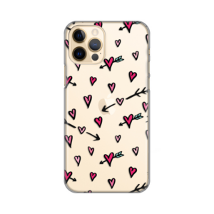 Torbica Silikonska Print Skin za iPhone 12/12 Pro 6.1 Hearts Pattern 18