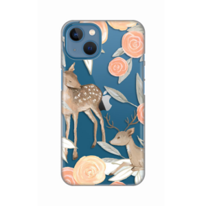 Torbica Silikonska Print Skin za iPhone 13 6.1 Flower Deer 18