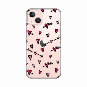 Torbica Silikonska Print Skin za iPhone 13 6.1 Hearts Pattern 18