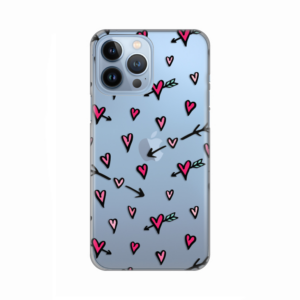 Torbica Silikonska Print Skin za iPhone 13 Pro Max 6.7 Hearts Pattern 18