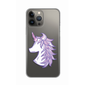 Torbica Silikonska Print Skin za iPhone 13 Pro Max 6.7 Purple Unicorn 18