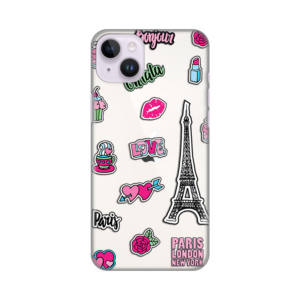 Torbica Silikonska Print Skin za iPhone 14 Plus 6.7 Love Paris 18