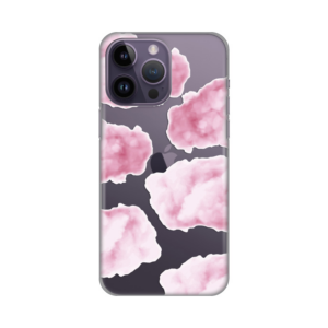 Torbica Silikonska Print Skin za iPhone 14 Pro Max 6.7 Pink Clouds 18