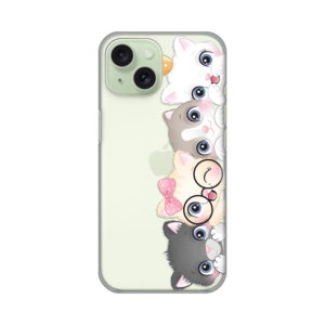 Torbica Silikonska Print Skin za iPhone 15 6.1 Cats 18