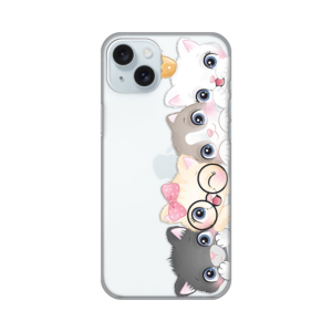 Torbica Silikonska Print Skin za iPhone 15 Plus 6.7 Cats 18