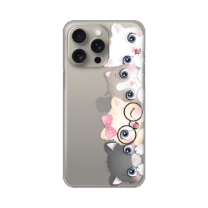 Torbica Silikonska Print Skin za iPhone 15 Pro Max 6.7 Cats 18