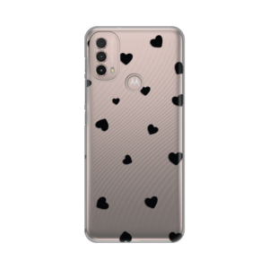 Torbica Silikonska Print Skin za Motorola Moto E40 Hearts 18