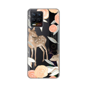 Torbica Silikonska Print Skin za Realme 8 4G/8 Pro Flower Deer 18