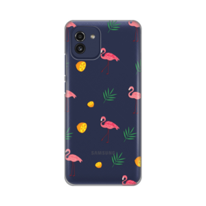 Torbica Silikonska Print Skin za Samsung A035G Galaxy A03 Flamingos 18