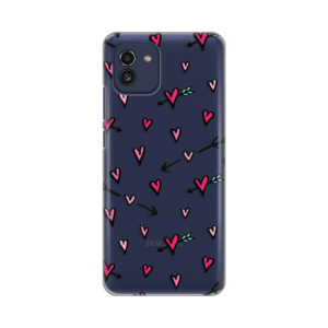 Torbica Silikonska Print Skin za Samsung A035G Galaxy A03 Hearts Pattern 18