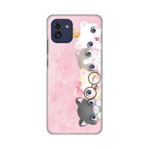 Torbica Silikonska Print Skin za Samsung A035G Galaxy A03 Pink cats 18