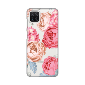 Torbica Silikonska Print Skin za Samsung A125F Galaxy A12 Pink Flowers 18