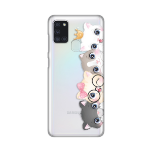 Torbica Silikonska Print Skin za Samsung A217F Galaxy A21s Cats 18