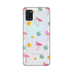 Torbica Silikonska Print Skin za Samsung A217F Galaxy A21s Flamingos 18