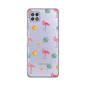 Torbica Silikonska Print Skin za Samsung A226B Galaxy A22 5G Flamingos 18