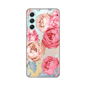 Torbica Silikonska Print Skin za Samsung A346B Galaxy A34 5G Pink Flowers 18