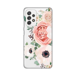 Torbica Silikonska Print Skin za Samsung A525F/A526B/A528B Galaxy A52 4G/A52 5G/A52s 5G Luxury Pink Flowers 18