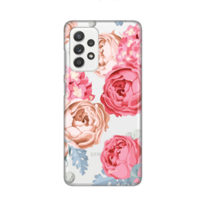 Torbica Silikonska Print Skin za Samsung A525F/A526B/A528B Galaxy A52 4G/A52 5G/A52s 5G Pink Flowers 18