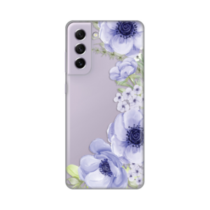 Torbica Silikonska Print Skin za Samsung G990 Galaxy S21 FE Blue Roses 18