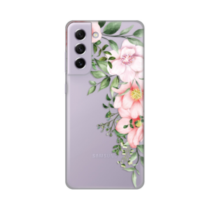 Torbica Silikonska Print Skin za Samsung G990 Galaxy S21 FE Gentle Rose Pattern 18