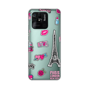 Torbica Silikonska Print Skin za Xiaomi Redmi 10C Love Paris 18